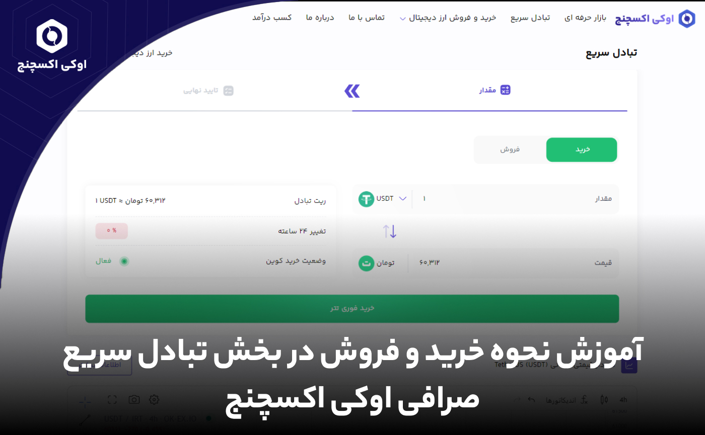 آموزش نحوه خرید و فروش در بخش تبادل سریع