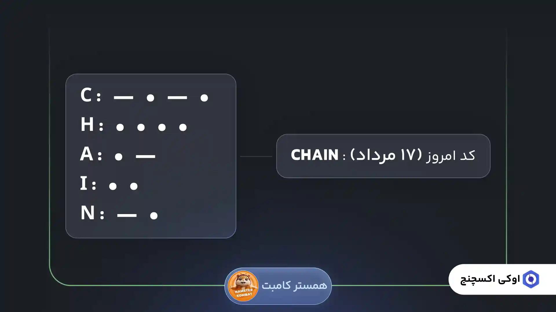 کد مورس 17 مرداد همستر